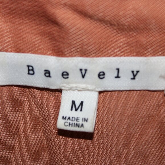 Cropped Button Down Blouse M - Picture 2 of 6